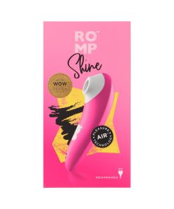 Romp Shine Rechargeable Silicone Pleasure Air Clitoral Vibrator Pink
