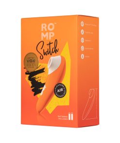 Romp Switch Silicone Pleasure Air Clitoral Vibrator Orange