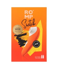 Romp Switch Silicone Pleasure Air Clitoral Vibrator Orange