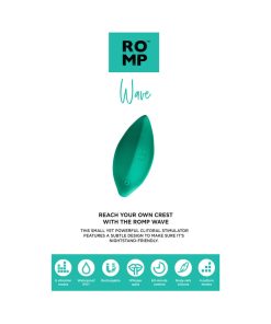 Romp Wave Rechargeable Silicone Lay-On Vibrator Mint