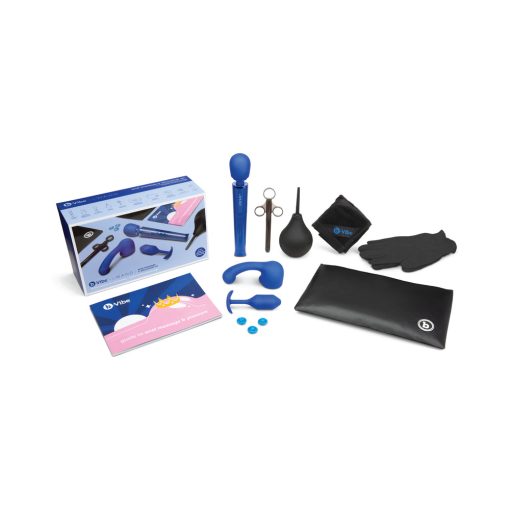 B-Vibe Anal Massage & Education Set Blue - Image 2