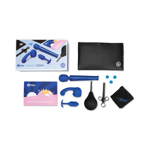B-Vibe Anal Massage & Education Set Blue - Image 3