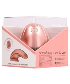 Twitch Rechargeable Hands-Free Suction & Vibration Toy Rose Gold
