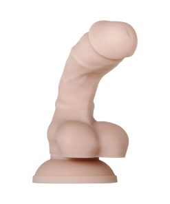 Evolved Real Supple Poseable 6 In. Realistic Silicone Dildo With Balls Beige