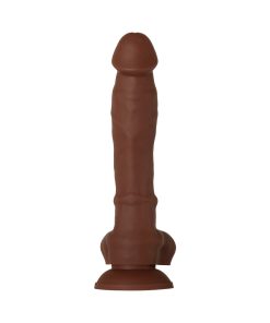 Evolved Real Supple Poseable 8.25 In. Realistic Silicone Dildo With Balls Brown