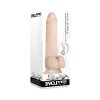 Evolved Real Supple Girthy Poseable 8.5 In. Realistic Dildo With Balls Beige