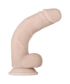 Evolved Real Supple Poseable 9.5 In. Realistic Dildo With Balls Beige