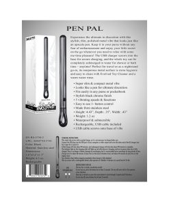 Evolved Pen Pal Rechargeable Metal Pen Vibrator Chrome