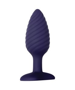 Zero Tolerance Wicked Twister Textured Vibrating Silicone Anal Plug Purple