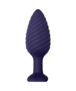 Zero Tolerance Wicked Twister Textured Vibrating Silicone Anal Plug Purple