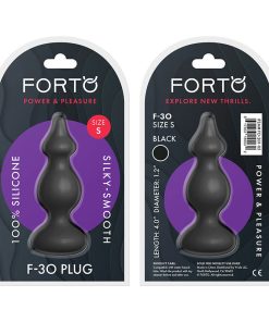 Forto F-30 Pointer Silicone Anal Plug Small Black