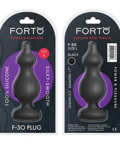 Forto F-30 Pointer Silicone Anal Plug Large Black
