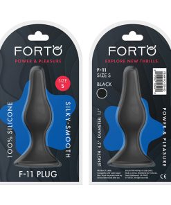 Forto F-11 Lungo Silicone Anal Plug Small Black
