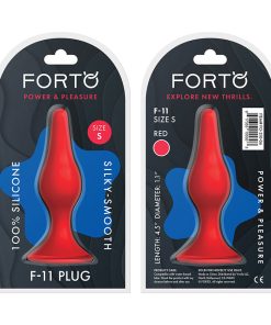 Forto F-11 Lungo Silicone Anal Plug Small Red