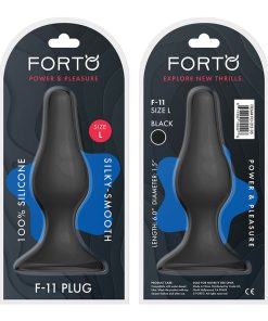 Forto F-11 Lungo Silicone Anal Plug Large Black