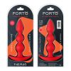 Forto F-42 Spiral Beads Silicone Anal Plug Red