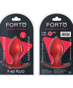 Forto F-60 Spade Silicone Anal Plug Small Red