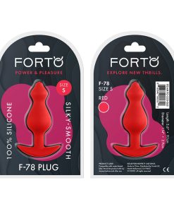 Forto F-78 Pointee Silicone Anal Plug Small Red