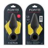 Forto F-10 Silicone Anal Plug With Pull Ring Large Black