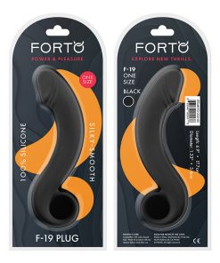 Forto F-19 Silicone Anal Plug Black
