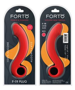 Forto F-19 Silicone Anal Plug Red