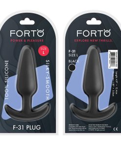 Forto F-31 Silicone Anal Plug Large Black