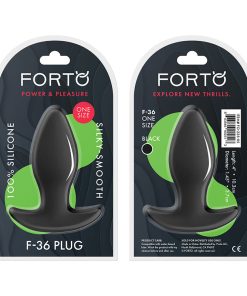 Forto F-36 Silicone T-Plug Black