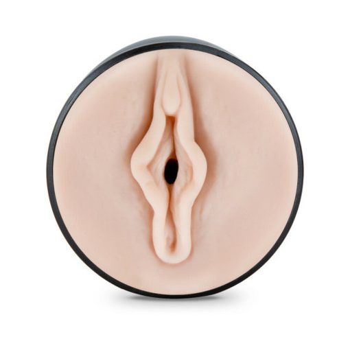 M For Men Soft + Wet Pussy With Pleasure Orbs Self-Lubricating Vagina Stroker Beige - Image 3