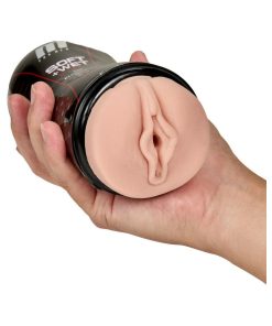 M For Men Soft + Wet Pussy With Pleasure Ridges & Orbs Self-Lubricating Vagina Stroker Beige