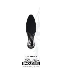 Evolved Teardrop Rechargeable Silicone Mini Vibrator Black
