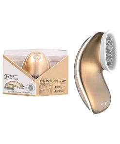 Twitch Rechargeable Hands-Free Suction & Vibration Toy Gold