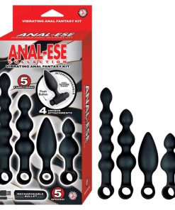 Anal-Ese Collection Vibrating Anal Fantasy Kit - Black