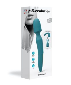 Love To Love R-Evolution Rechargeable 3-In-1 Wand Vibrator Blue