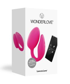 Love To Love Wonderlove Dual Stimulation Clitoris & G-Spot Vibrator With Remote Pink