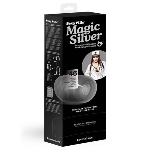 Love To Love Sexy Pills Magic Silver Mini Masturbator Display Of 6