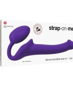 Strap-On-Me Semi-Realistic Bendable Silicone Strap-On Purple S