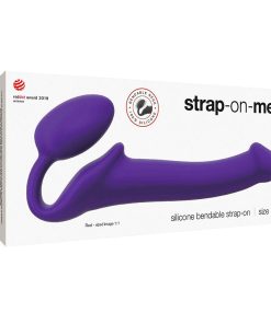 Strap-On-Me Semi-Realistic Bendable Silicone Strap-On Purple M