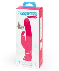 Happy Rabbit Dual Density Rechargeable Silicone Rabbit Vibrator Pink