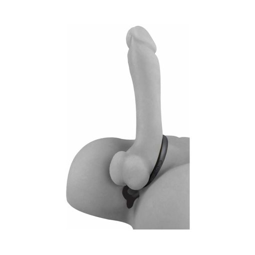 Anal Fantasy Collection Silicone Ass-Gasm Cockring Anal Beads Black - Image 5