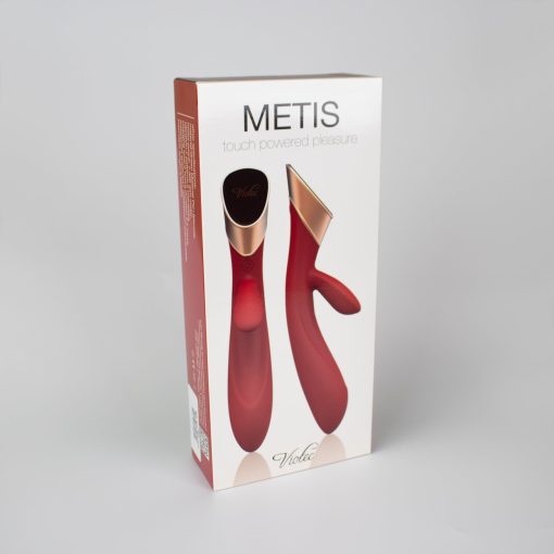 Metis Touch Panel Rabbit Vibrator Red - Image 4