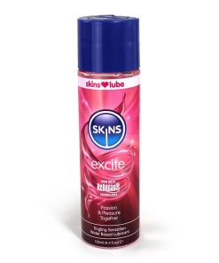 Skins Excite Tingling Water-Based Lubricant 4 Oz.