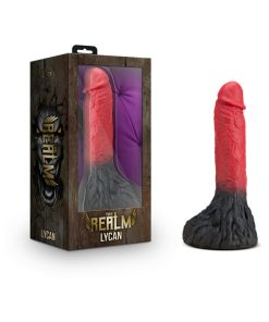 The Realm Lycan 10.5 In. Silicone Lock On Fantasy Werewolf Dildo Red