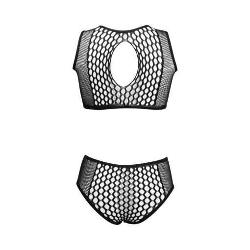 Le Desir Duo Key Hole Bra Set Black O/S - Image 6
