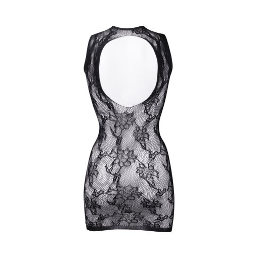 Le Desir High Neck Lace Mini Dress Black O/S - Image 6