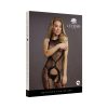 Le Desir Crotchless Leopard Bodystocking Black O/S