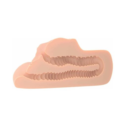 Pdx Plus Perfect Pussy Double Stroker Beige - Image 4