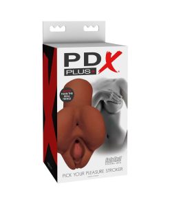 Pdx Plus Pick Your Pleasure Dual Entry Stroker Brown