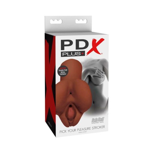 Pdx Plus Pick Your Pleasure Dual Entry Stroker Brown