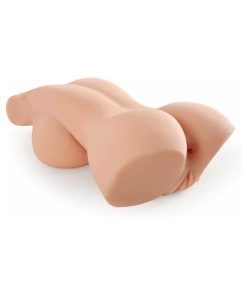 Pdx Plus Perfect 10 Torso Dual Entry Masturbator Beige