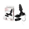 Lux Fetish 4 In. Inflatable Vibrating Butt Plug With Suction Base Remote-Controlled